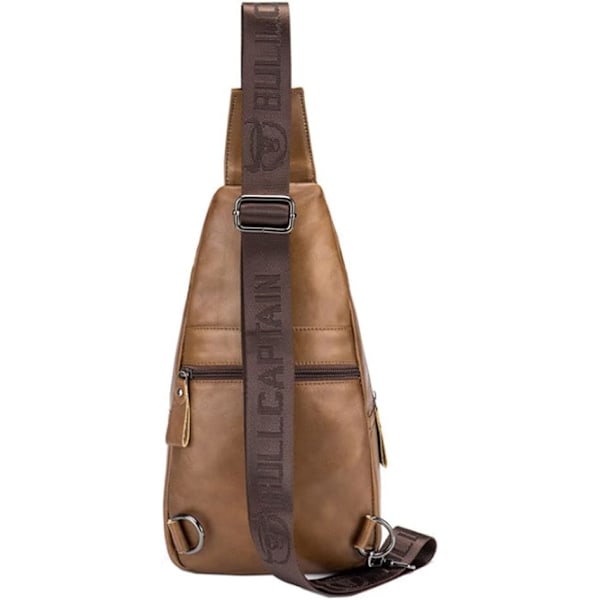 Axelremsväska i läder Crossbody Herr Dam Resor Utomhussporter, Ryggsäck