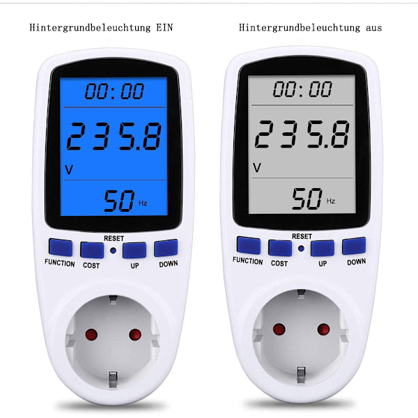 Dubbelhastighets elenergimätare, med LCD-skärmens datalagring, maximal power 3680W