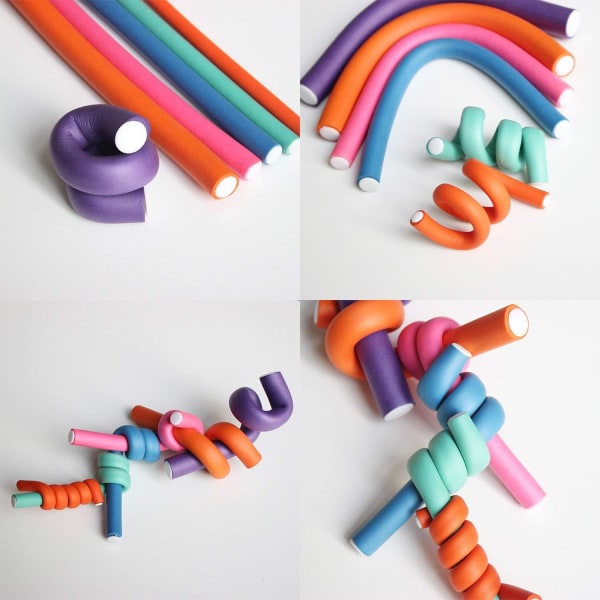 Hårprullare Hårprullarstänger Set Foam Curlers Hårstylingverktyg för kvinnor (42 st)