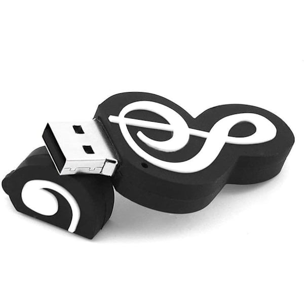 64GB USB 2.0 Music Note Notationsform USB -minne