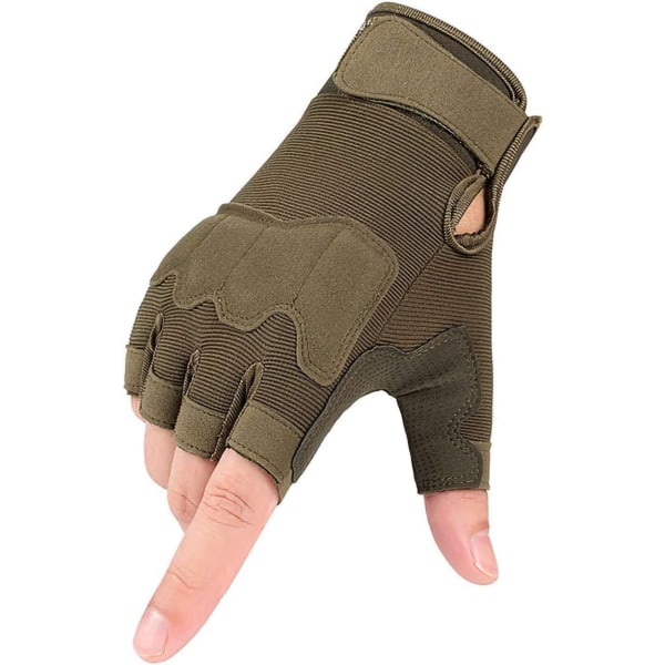 Taktiska handskar (Grön fåll-XL)