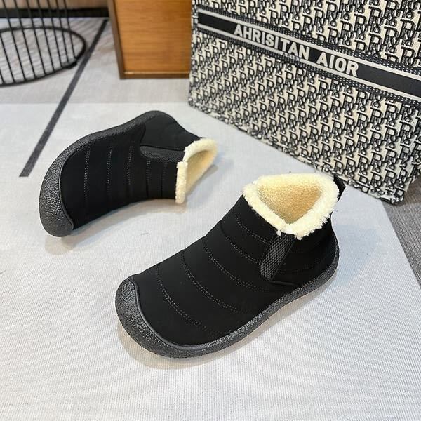 Män Dam Vintersnöskor Varma ankelstövlar Halkfria vinterskor 2La111 Beige 41