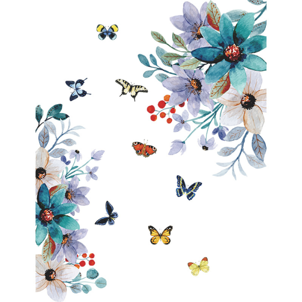 Butterfly Avtagbar Väggdekal/3D Väggkonst Home-De