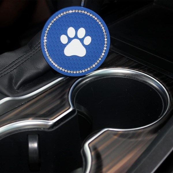 Bilunderlägg för mugghållare, Bilunderlägg för mugghållare, Bling Car blå