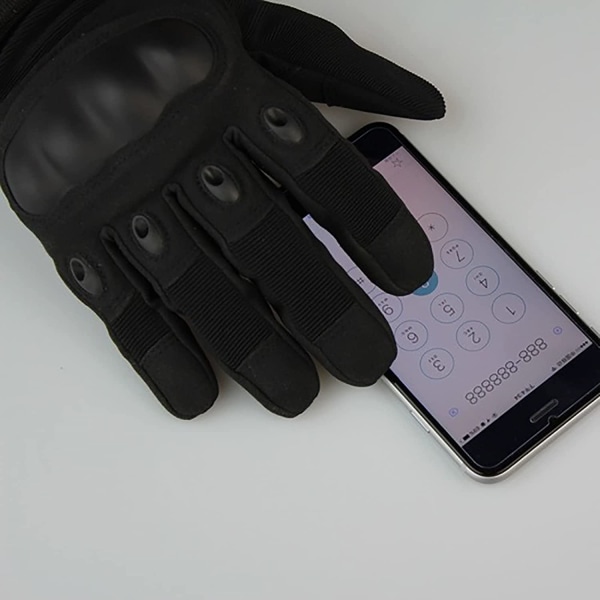 Motorcykelhandskar All-Finger med telefonpekskärm, svart M