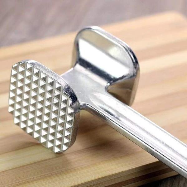 Aluminiumlegering köttklubba dubbelsidig köttklubba nötkött fisk kyckling fläsk 19,5 cm