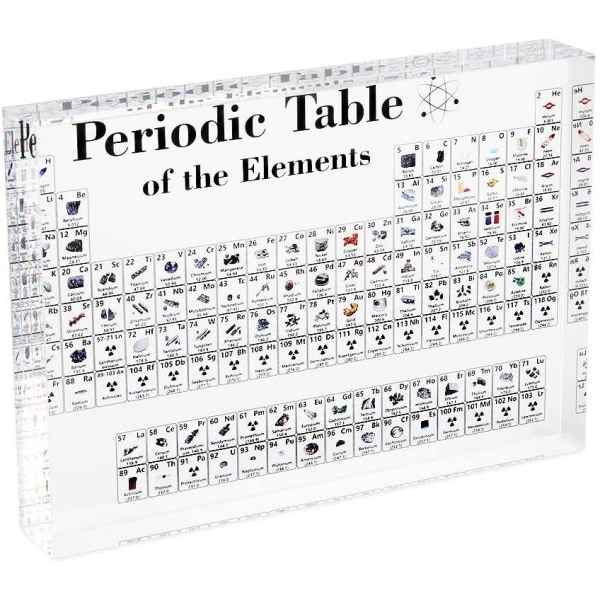 Akryl periodiska systemet för kemiska grundämnen Student Lärare Lärarverktyg Gåva (inga riktiga grundämnen)