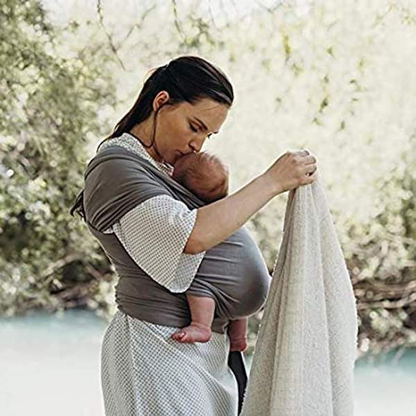 Baby , andas, unisex, lämplig för nyfödda under 15 kg, lätt att bära, mörkgrå