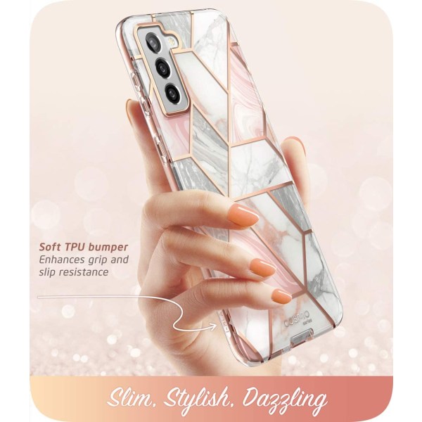Samsung Galaxy S21 Slim Snyggt case Marmor