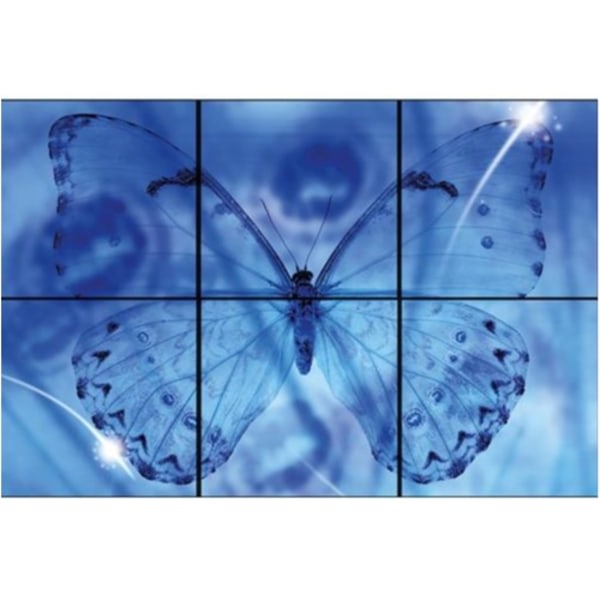 Blue Butterfly Kakel Dekor