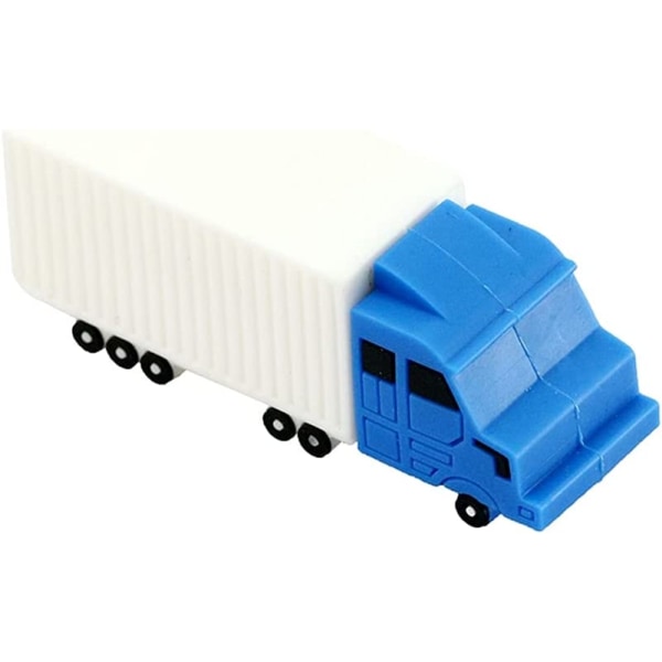 32GB USB 2.0 Flash Drive Novelty Cartoon Big Truck, vit