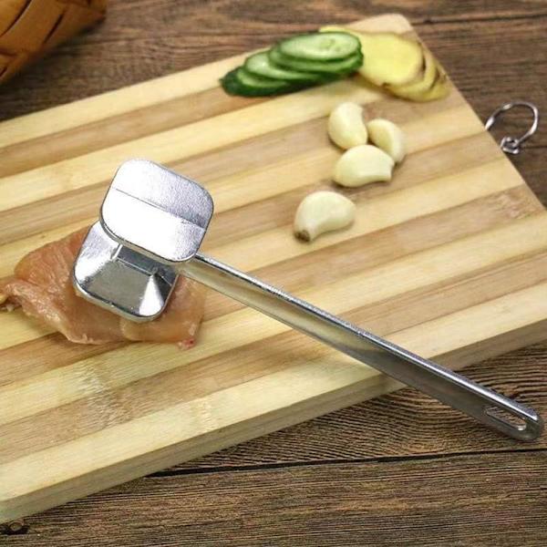 Aluminiumlegering köttklubba dubbelsidig köttklubba nötkött fisk kyckling fläsk 19,5 cm