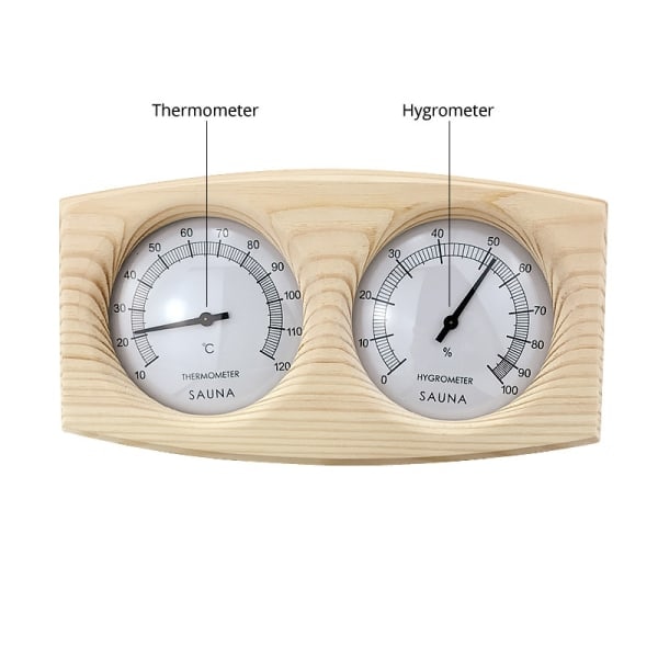 Bastu termometer 2 i 1 trä termo hygrometer termometer hygrometer Ång bastu tillbehör