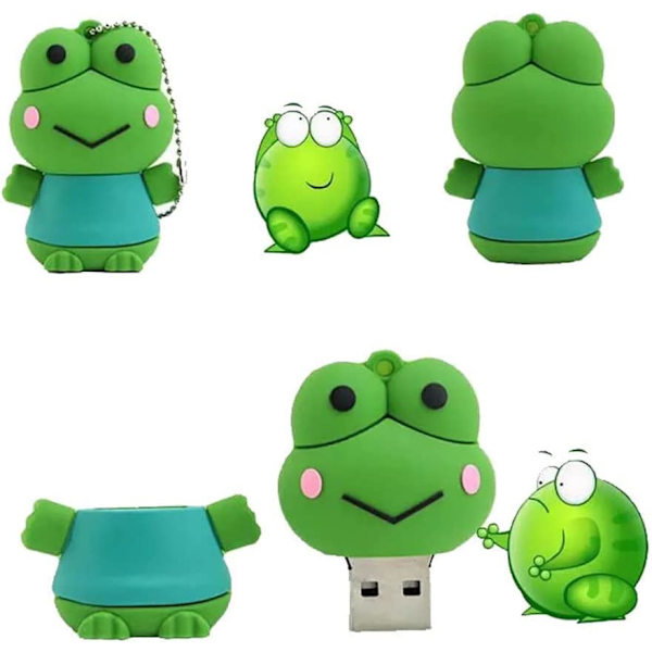 Cartoon Memory Thumb Stick U Disk (128 GB, groda)