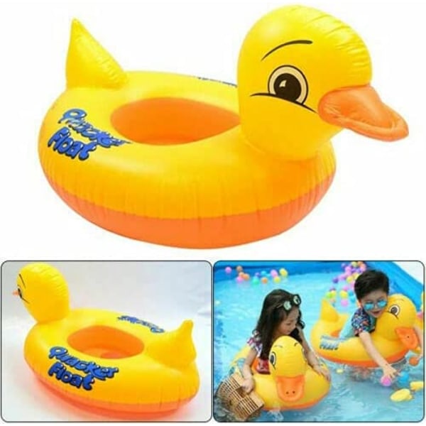 Baby Yellow Duck Simring, Circle Seat Pool Float