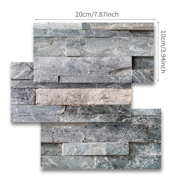 3D mosaik kakel tegel klistermärken kök badrum väggdekoration 9-PACK 20*10cm