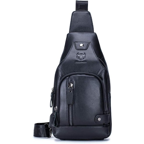 Axelremsväska i läder Crossbody Herr Dam Resor Utomhussporter, Ryggsäck