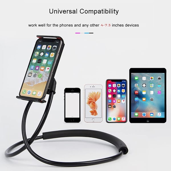 Hängande på halsen Mobiltelefonhållare, Lazy Bracket DIY (blå)