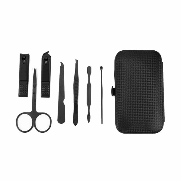 Set i 7 delar Nagelklippare Nagelsats svart