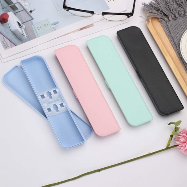 Bo?te De Rangement Portable Pour Couverts,Eco-Friendly Bo?te à Couverts De Voyage,Etui De Papeterie