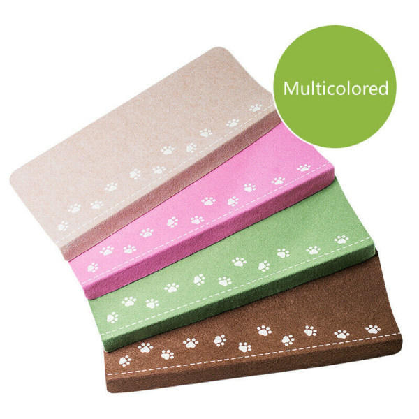 4 trappstegsmattor halkfria mattor Lysande trappdyna Hundfotspår Soft Beige