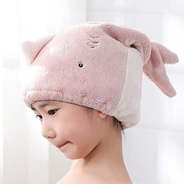 Söt tecknad absorberande snabbtorkande set, rosa