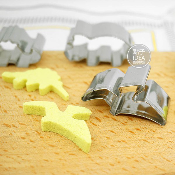 6-pack rostfritt stål dinosaurie Cutter Cookie Cutter Cookie Cutter för Cookie Fudge