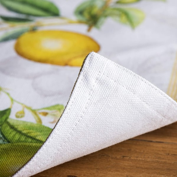 Set med 4, 30*45 cm dekorativa tvättbara bordstabletter i bomull och linne för mors dag presenter, middagar