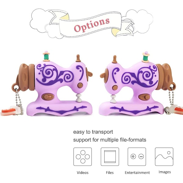 Broderi symaskin Shape Memory Stick, lila 128GB