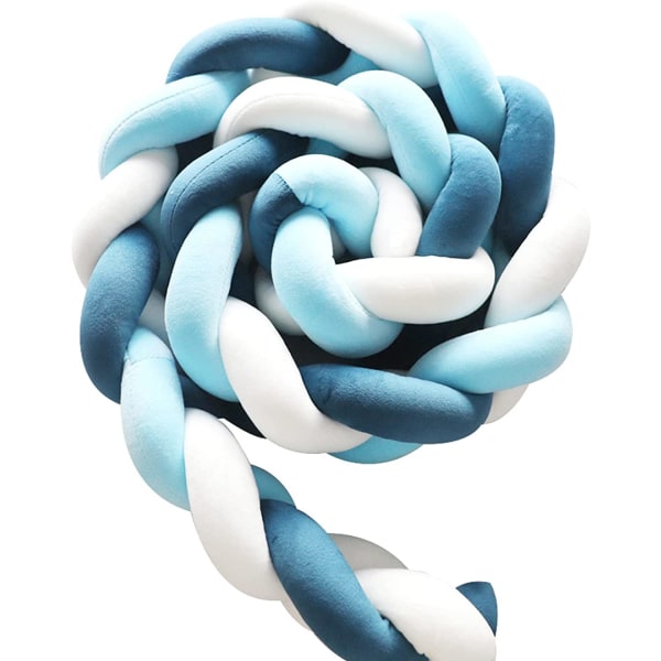 Sängöverdrag med fläta (2 Blue1M)