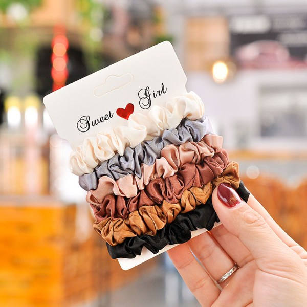 Scrunchies 6-pack Flerfärgad Flerfärgad