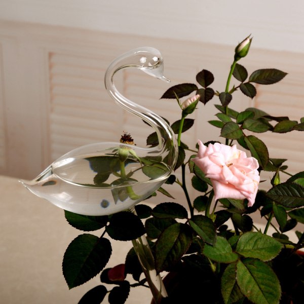 Automatisk självbevattningsanordning Glassprinkler Trädgårdsblomma C Swan