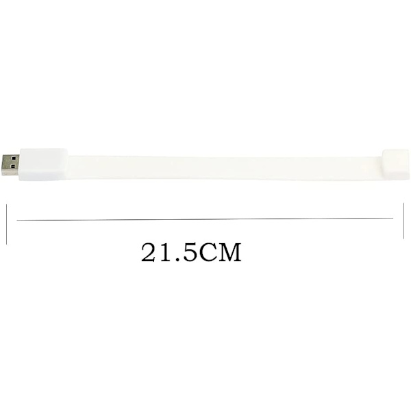 Bärbar vattentät armbandsdesign USB blixt, vit 128GB
