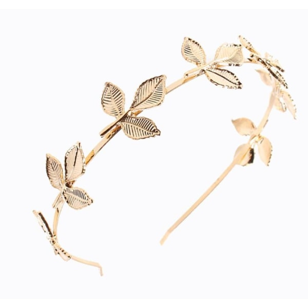 Guld Diadem Hår Smycken Hårtillbehör Hårband med 7 blad / blad Guld