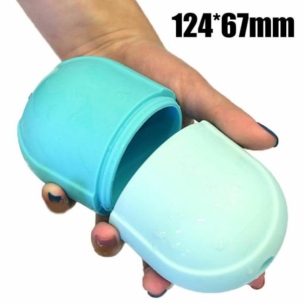 Ice Rollers Massager Silicone Cube Outline Robust och praktisk blå