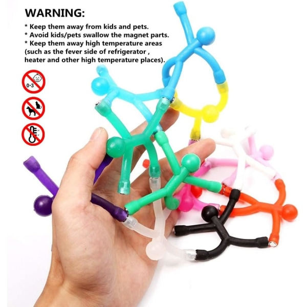 (Slumpmässig färg) (11)Kylskåpsmagneter, Mini Man magnetisk kylskåpsmagnet