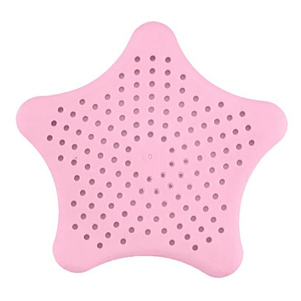 Badrumsavlopp Hårfångare Handfat Sil Filter Duschskydd rosa