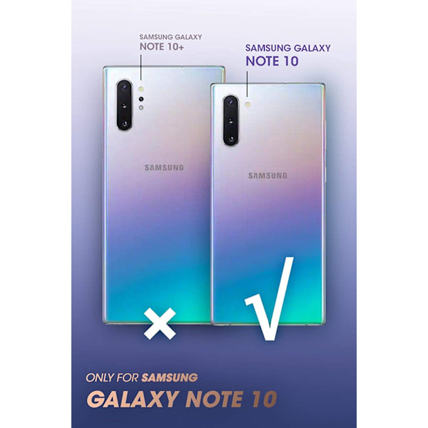 Galaxy Note 10 Case Bumper Marble Design Marinblå