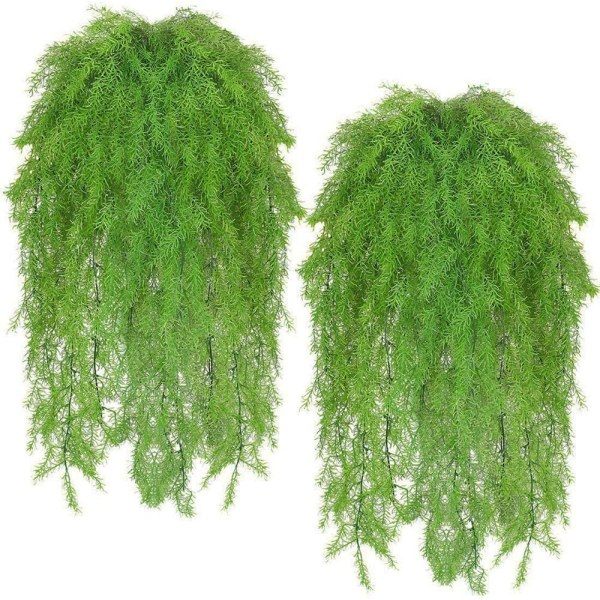 4-pack konstgjord grön ormbunke Fake Hanging Ivy inomhus utomhusdekor