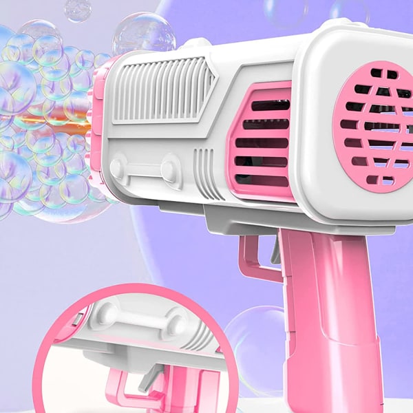36-håls bubbelpistol, automatisk Bazooka elektrisk bubbla, blå