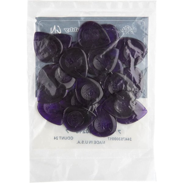 24-pack lila 3,0 mm gitarrplockar