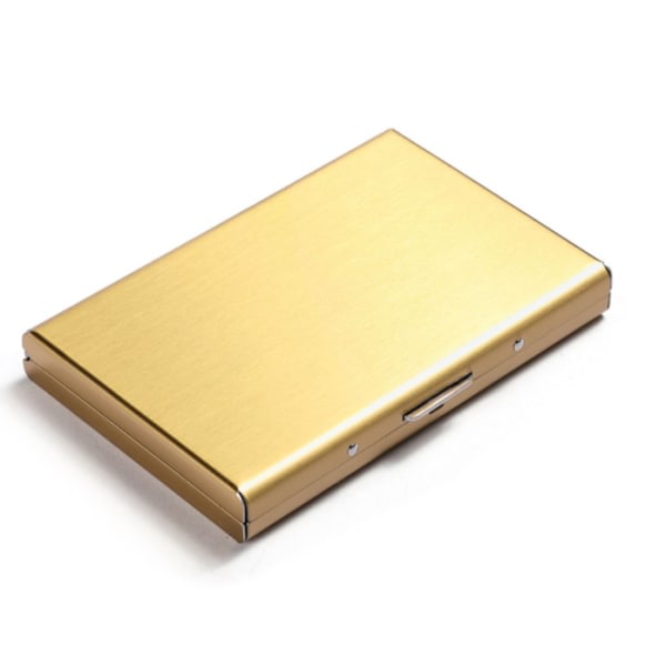 Snygg exklusiv stålkorthållare / plånbok - RFID Safe Gold