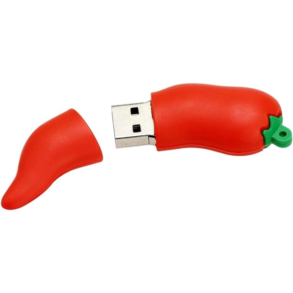 Söt Red Chili USB 2.0 Flash Pen Drive 128GB Pepper