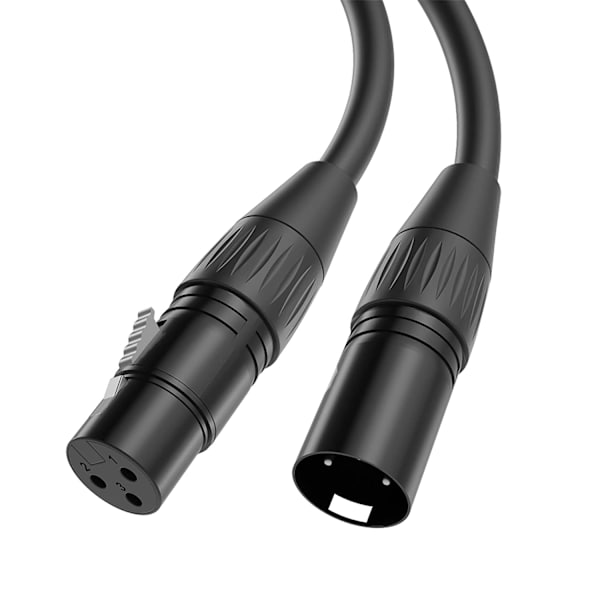 2 st XLR-mikrofonkabel 16,5 fot/5m (syrefri koppar)