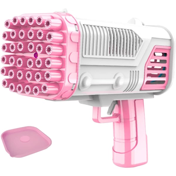 36 håls bubbelpistol, automatisk bazooka elektrisk bubbla, rosa