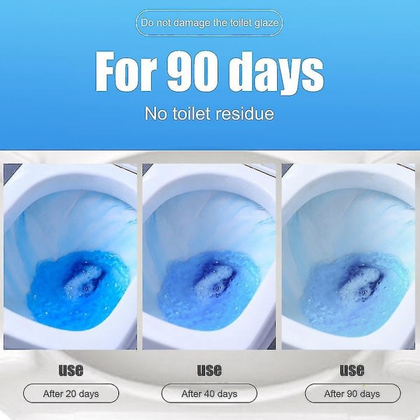 Toalettrengöring Automatisk spolhjälp Blue Bubble Cleaner Deodoriserar för badrum