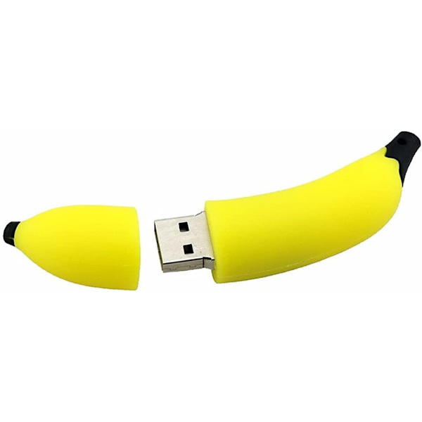USB 2.0 Drive U Disk 64GB Minne Flash Card Banana USB