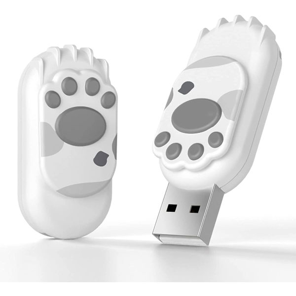 Swivel Paw Design Thumb Drives, Fold Memory (128GB, Grå)