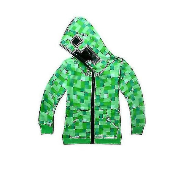 Minecraft Barn Pojkar Ungdom Hoodie Zip Coat Tröja Jacka Topp Present