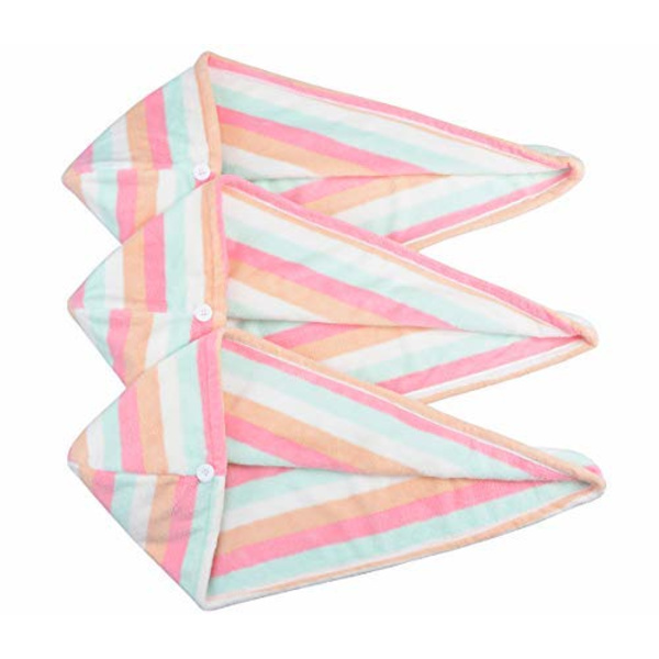 Cap för mjukt hår för kvinnor (Rainbow 3-pack)